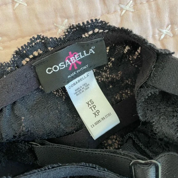 NWOT COSABELLA NSN Curvy Sweetie Bralette Black XS - Picture 6 of 6